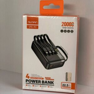 پاوربانک برند SUNPIN مدل SPD-192 ظرفیت 20000 میلی آمپر